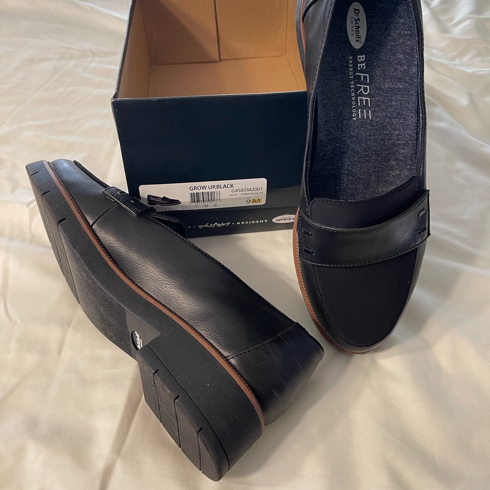 Dr. Scholl’s leather loafers.